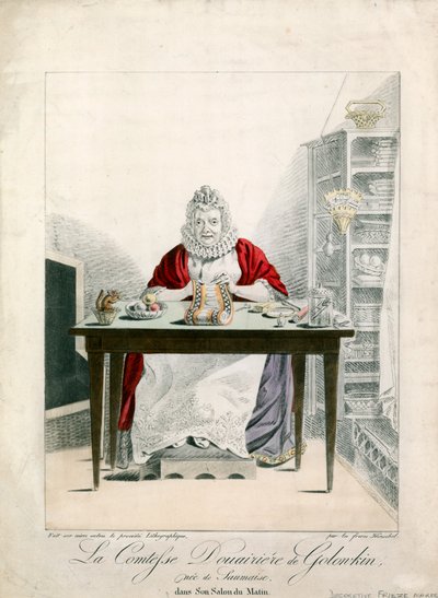 Die Gräfin Witwe von Golonkin von French School