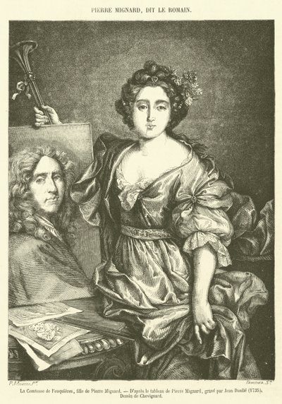 Die Gräfin von Feuquieres, Tochter von Pierre Mignard von French School
