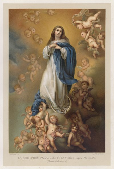 Die unbefleckte Empfängnis der Jungfrau nach Murillo, Louvre-Museum von French School