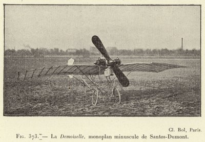 La Demoiselle, winziges Monoplan von Santos-Dumont von French School