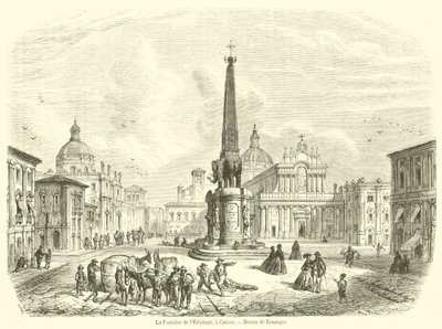 Der Elefantenbrunnen in Catania von French School
