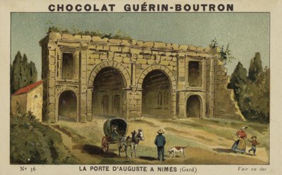 Das Augustustor in Nimes, Gard von French School