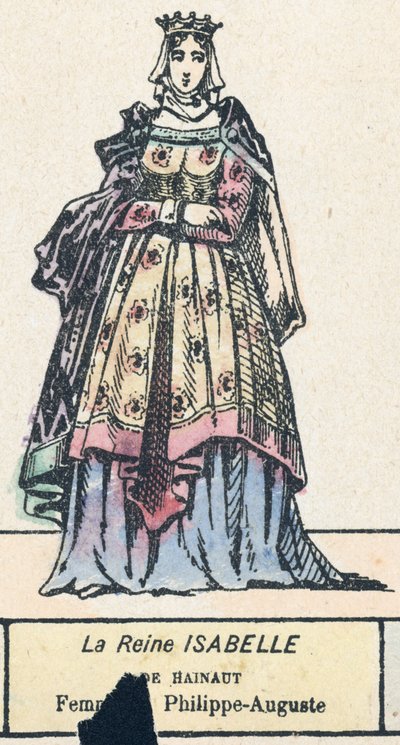 Königin Isabelle von Hainaut, Frau von Philipp-Auguste von French School
