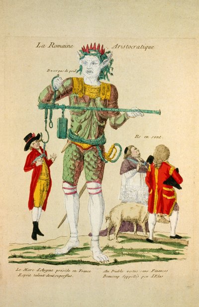 La Romaine Aristocratique, veröffentlicht 1789 von French School
