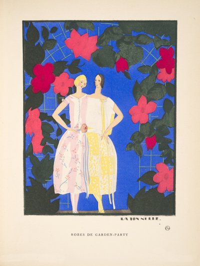 La Tonnelle, aus einer Sammlung von Modeplatten von French School