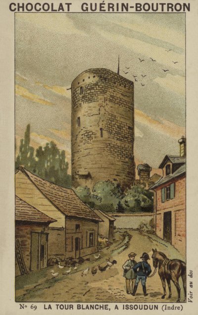 Der Weiße Turm in Issoudun, Indre von French School