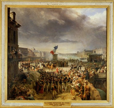 Die Nationalgarde zieht in die Armee, September von French School