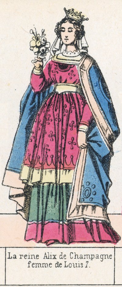 Königin Alix von Champagne, Frau von Ludwig VII. von French School