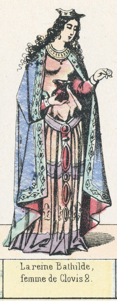 Königin Bathilde, Frau von Clovis II von French School