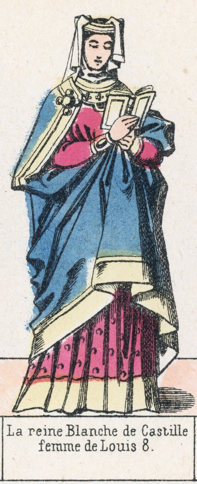 Königin Blanca von Kastilien, Frau von Ludwig VIII von French School