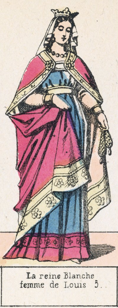 Königin Blanche, Frau von Ludwig V. von French School