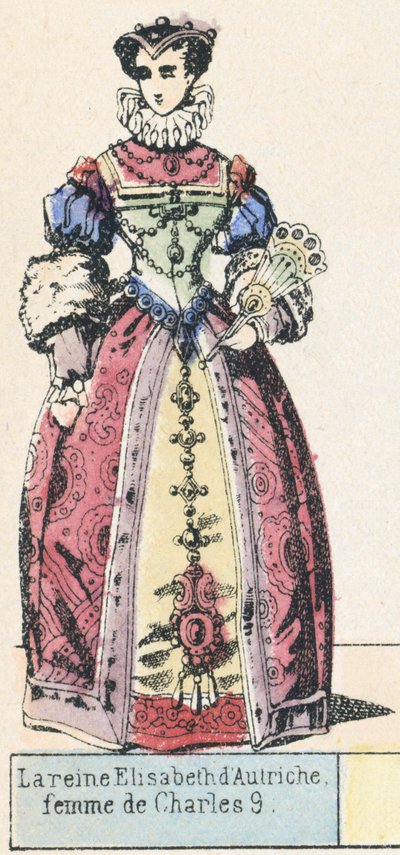 Königin Elisabeth von Österreich, Frau von Karl IX. von French School