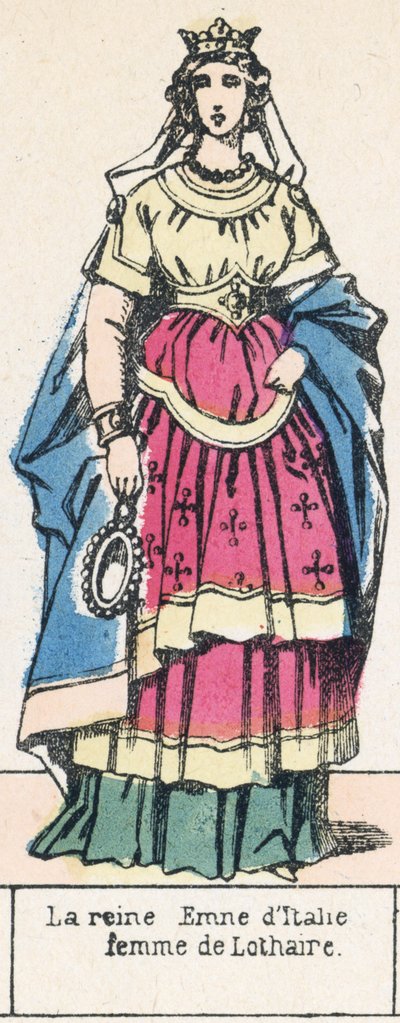 Königin Emne von Italien, Frau von Lothar von French School