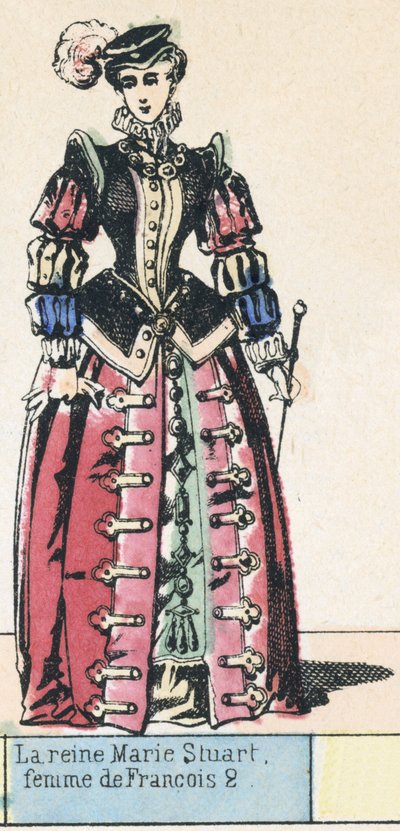 Königin Maria Stuart, Frau von Franz II. von French School