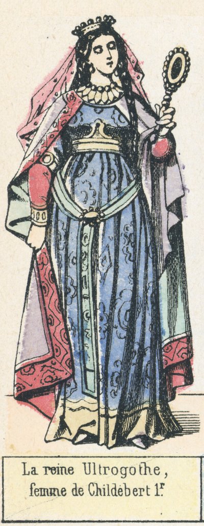 Königin Ultrogothe, Frau von Childebert I von French School