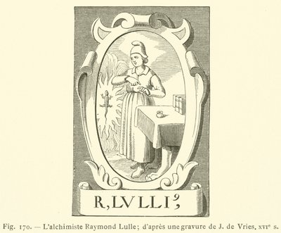 Der Alchemist Raymond Lulle von French School