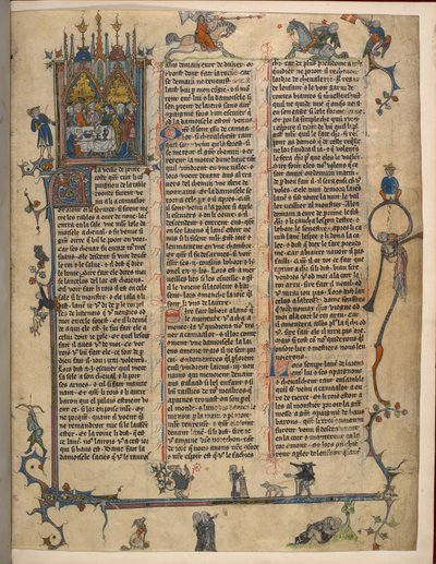 Lancelot-Grail (Der Prosa-Vulgata-Zyklus), Add MS 10294/1 f.1dr von French School