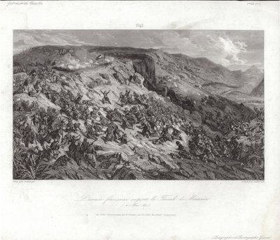 Die französische Armee erobert den Teniah von Mouzaia von French School