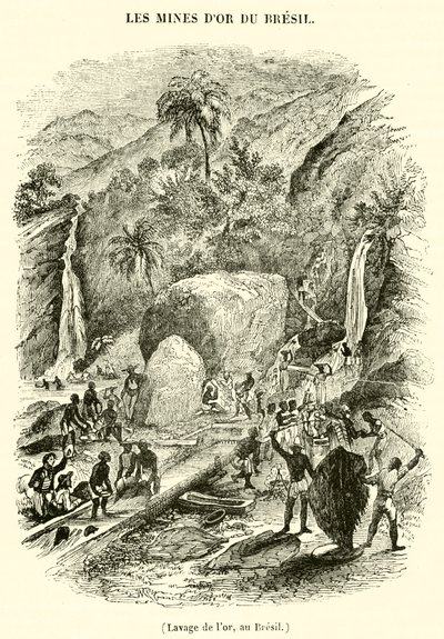 Goldwäsche in Brasilien von French School