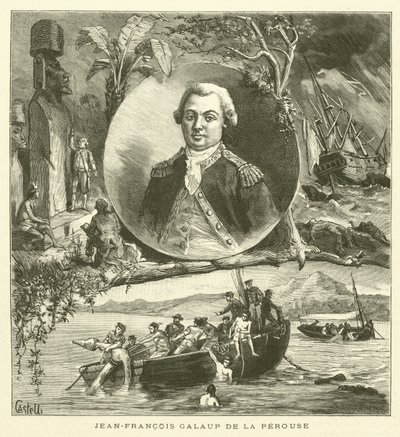 Das Hundertjährige Jubiläum von La Perouse (Stich) von French School