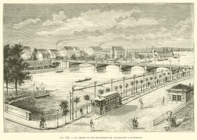 Die elektrische Eisenbahn von Sacchausen nach Offenbach von French School