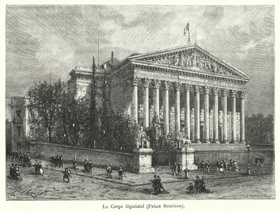 Das Gesetzgebende Korps, Palais Bourbon von French School
