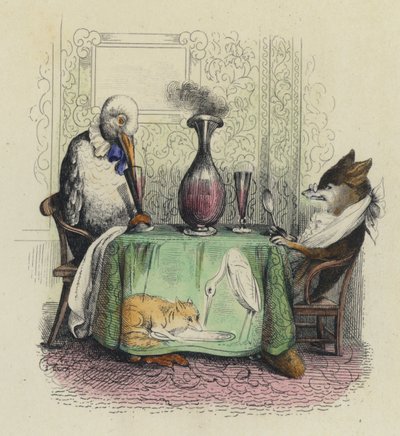 Le Renard Et La Cigogne von French School