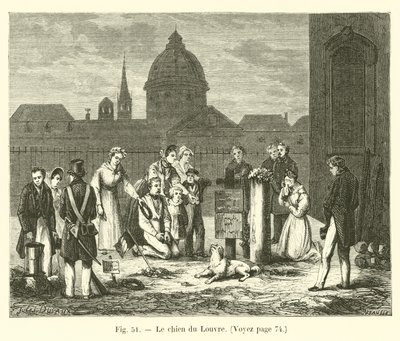 Der Hund des Louvre von French School