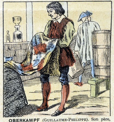 Der Färber Guillaume-Philippe Oberkampf - Epinal-Bild, hrsg. Pellerin von French School