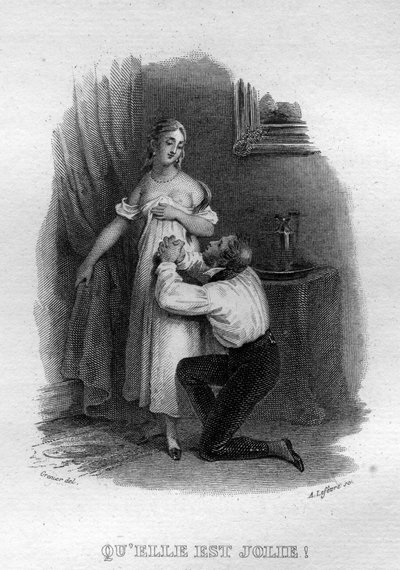 „Elle est Jolie“, Lied von Béranger in „Œuvres complètes“ (1834) von Pierre-Jean de Béranger von French School