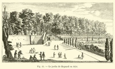 Der Garten von Regnard im Jahr 1650 von French School