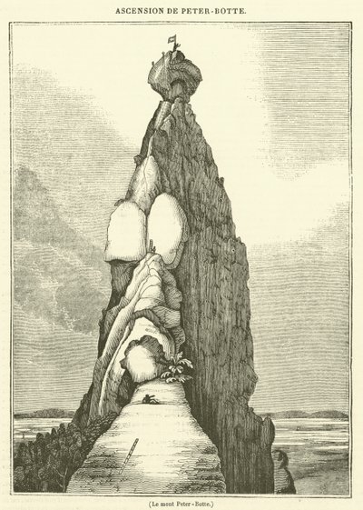 Der Berg Peter-Botte (Gravur) von French School