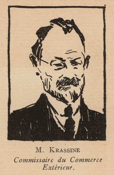 Leonid Krasin, russischer bolschewistischer Revolutionär und Volkskommissar für Außenhandel von French School