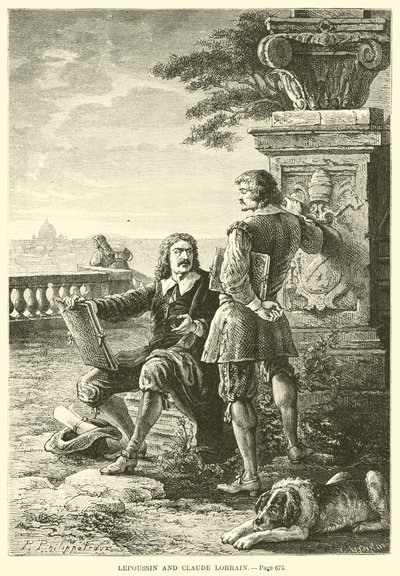 Lepoussin und Claude Lorrain von French School