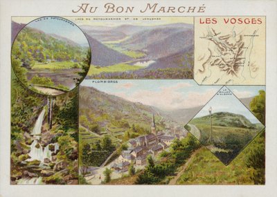 Les Vosges, Karte von French School
