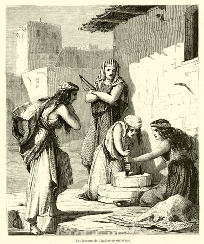 Die Frauen von Chaldäa in der Sklaverei von French School