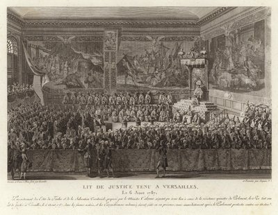 Lit de Justice in Versailles von French School