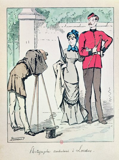 Londoner Straßenfotograf, spätes neunzehntes Jahrhundert von French School