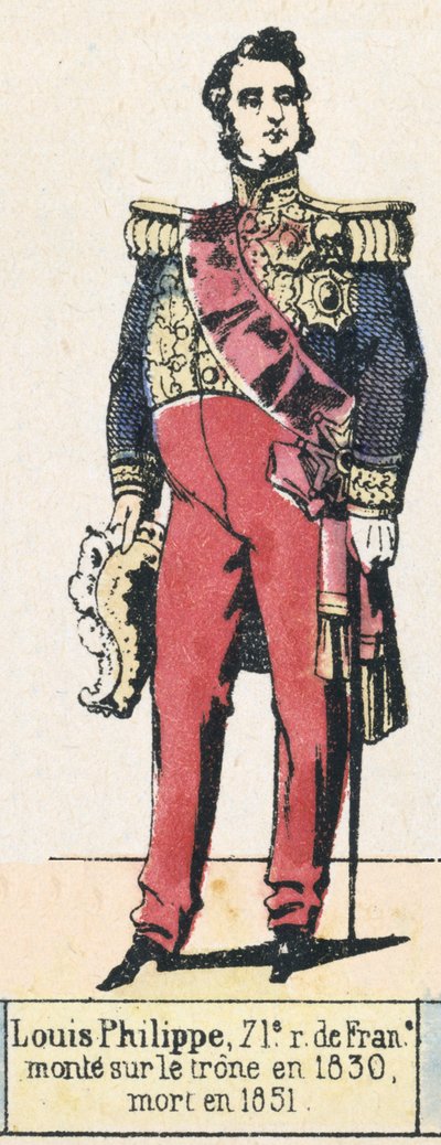 Louis-Philippe, 71. König von Frankreich, bestieg den Thron 1830, gestorben 1851 von French School