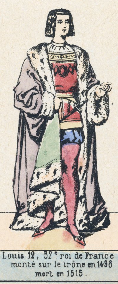 Ludwig XII., 57. König von Frankreich, bestieg den Thron 1498, gestorben 1515 von French School