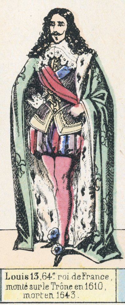 Ludwig XIII., 64. König von Frankreich, bestieg den Thron 1610, gestorben 1643 von French School