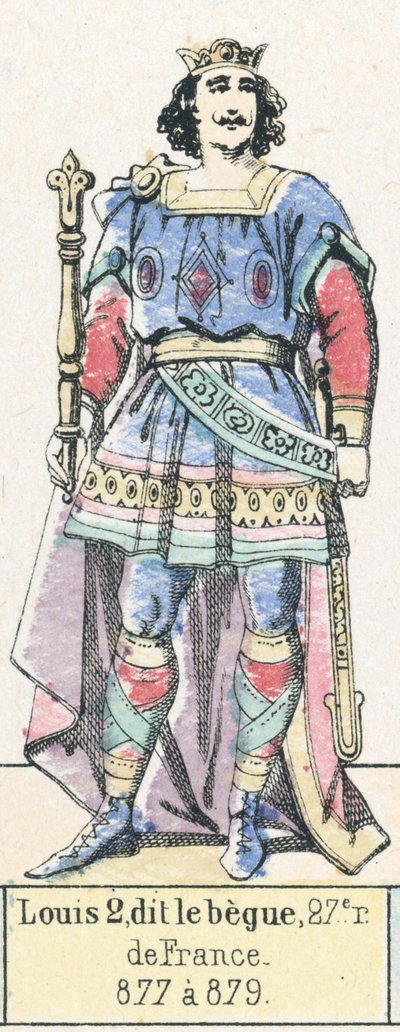 Ludwig II. der Stammler, 27. König von Frankreich, 877 bis 879 von French School