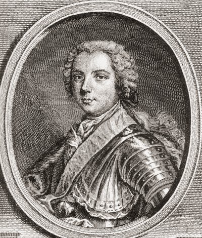 Louis, Dauphin von Frankreich, 1729-1765. Einziger überlebender Sohn von König Ludwig XV. Aus Les Heures Libres, veröffentlicht 1908. von French School
