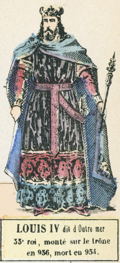 Ludwig IV. genannt Übersee, 33. König, bestieg den Thron 936, gestorben 954 von French School