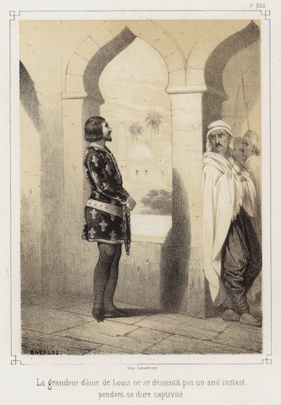 Ludwig IX. von Frankreich in der Gefangenschaft der Ägypter von French School