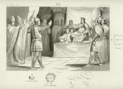 Ludwig I., König der Franken und Heiliger Römischer Kaiser von French School