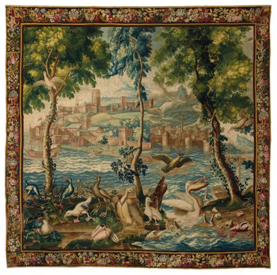 Louis XIV Beauvais „ports de mer“ Wandteppich, ca. 1700 von French School