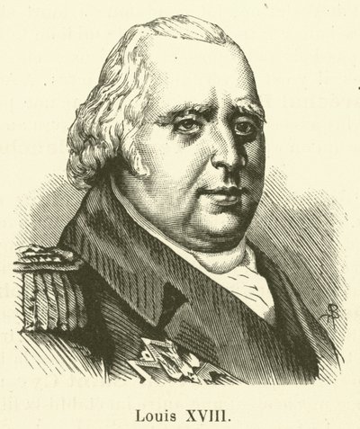 Ludwig XVIII. (Gravur) von French School