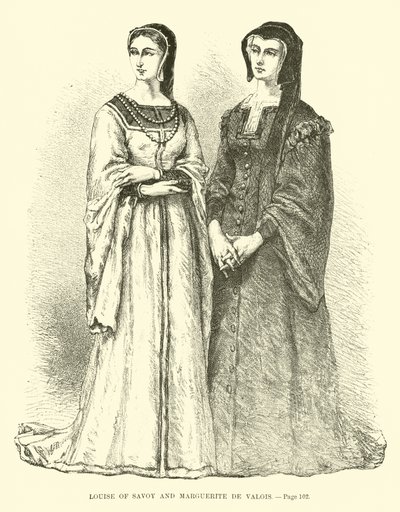Louise von Savoyen und Margarete von Valois von French School