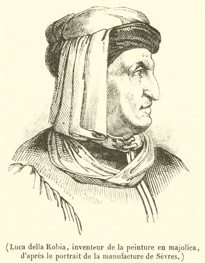 Luca della Robia, Erfinder der Majolika-Malerei von French School